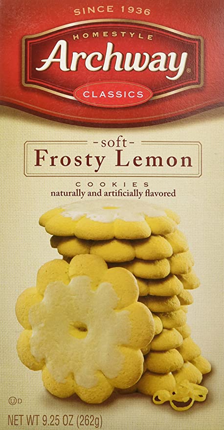  Archway Archway Classic Soft Frosty Lemon Cookies, 9.25 Ounce  - banquet