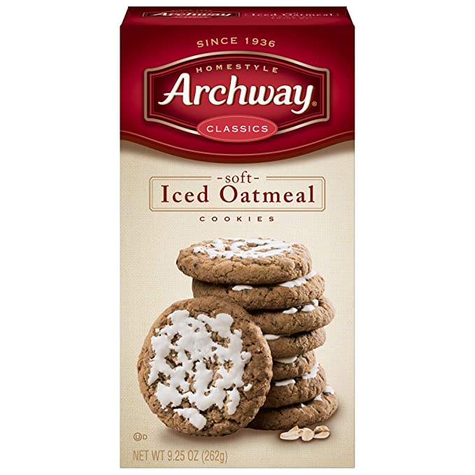  Archway Archway Classic Soft Iced Oatmeal Cookies, 9.25 Ounce  - archway