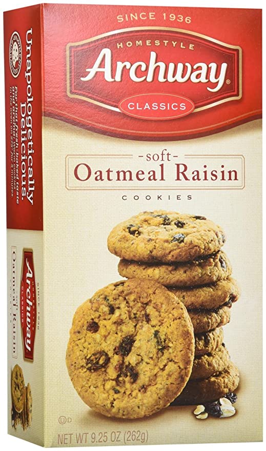  Archway Classic Soft Oatmeal Raisin Cookies, 9.25 Ounce  - 027500713100