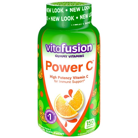 vitafusion Power C Gummy Immune Support* With Vitamin C Delicious Orange Flavor 150ct (50 Day Supply) From America’s Number One Gummy Vitamin Brand - 027917019208