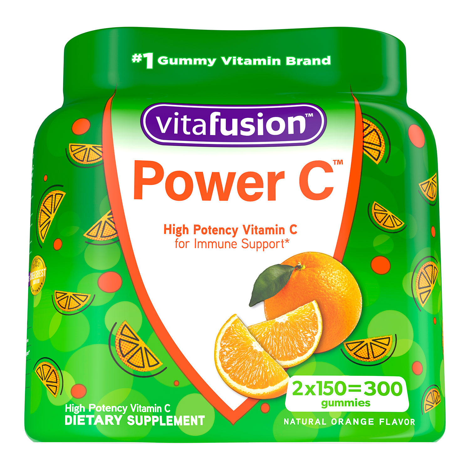 Vitafusion Power C Gummy Vitamins 150ct Twin Pack - 027917020716