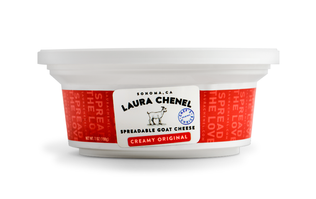 LAURA CHENELS: Spreadable Goat Cheese Creamy Original, 7 oz - 0027958141395