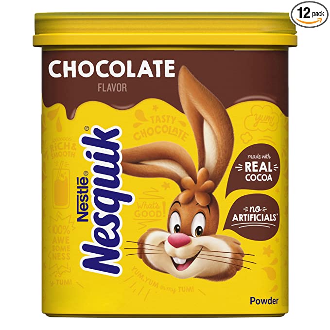 Nesquik Medium Chocolate Powder Drink Mix, 20.1 Oz (Pack Of 12) - 028000503468