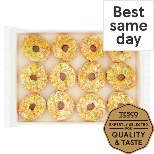 Tesco Ring Doughnuts 12 Pack - 0281130000000