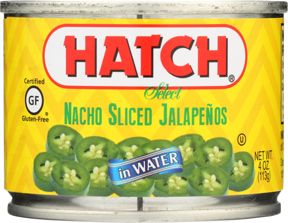HATCH: Nacho Sliced Jalapenos, 4 oz - 0028189628709
