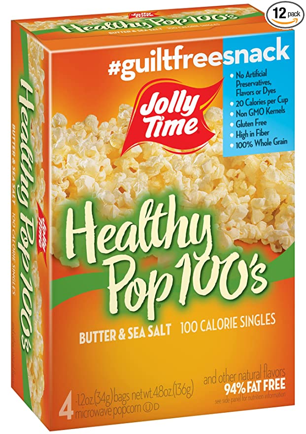 100 Calorie Healthy Pop Butter Microwave Pop Corn - 028190001812