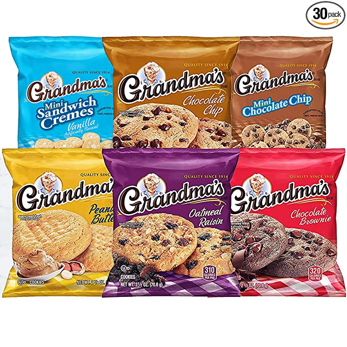  Grandma's Cookies Variety Pack of 30  - 028400104180