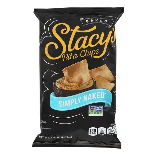 Stacy's Pita Chips Simply Naked Pita Chips - Case Of 12 - 7.33 Oz. - 028400564632