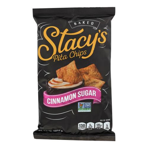 Stacy's Pita Chips Cinnamon Sugar Pita Chips - Cinnamon Sugar - Case Of 12 - 7.33 Oz. - 0028400564663