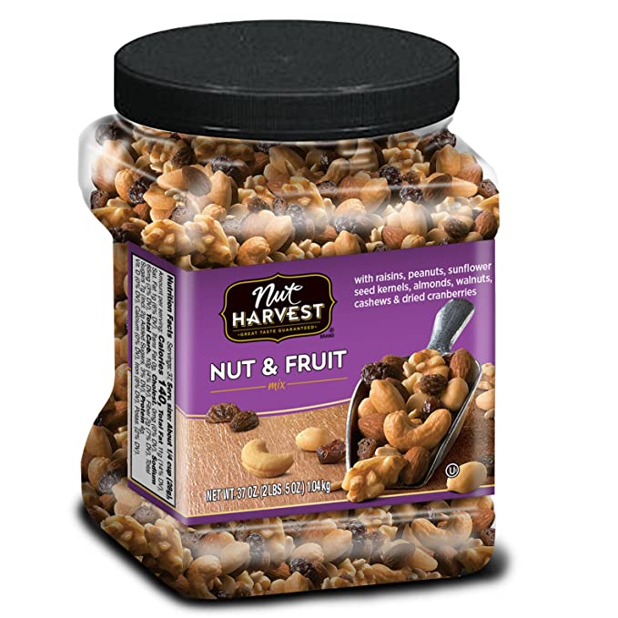  Nut Harvest Nut & Fruit Mix, 37 Ounce Jar  - 028400673808