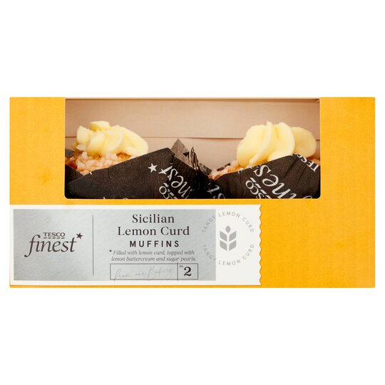 Tesco Finest Sicilian Lemon Curd Muffins 2 Pack - 0285470000000
