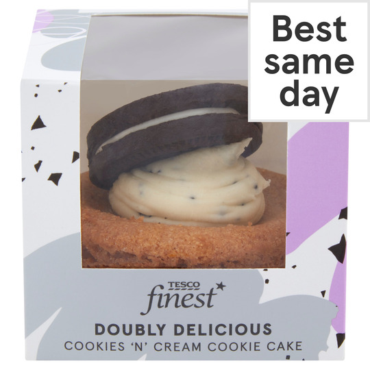 Tesco Finest Cookies N' Cream Cookie Cake - 0287780000000