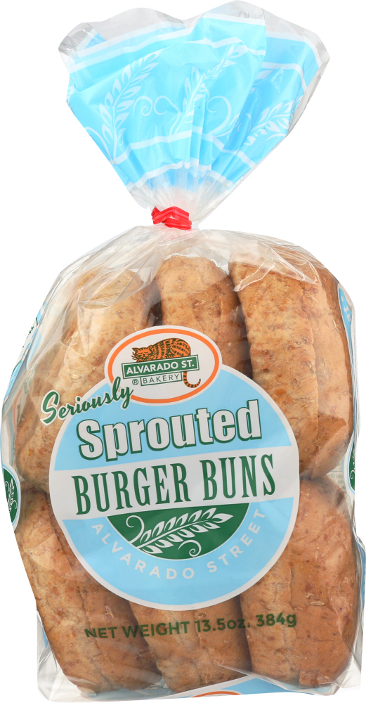 ALVARADO STREET BAKERY: Sprouted Burger Bun Organic, 13.50 oz - 0028833032500