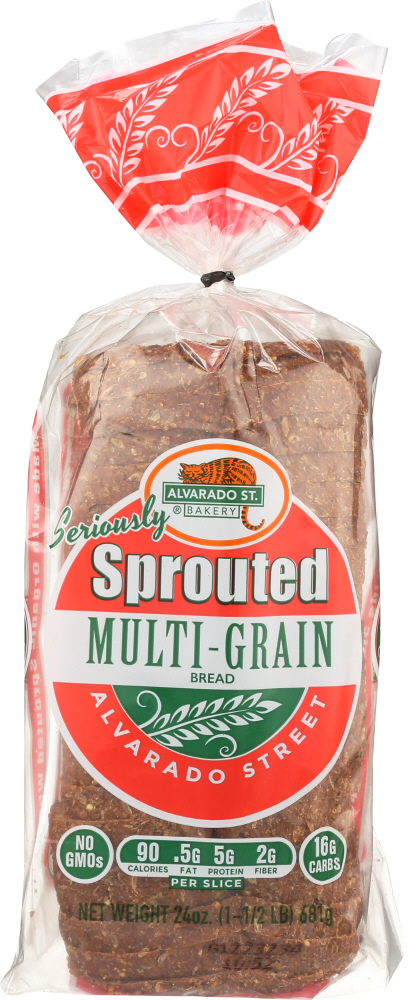 ALVARADO STREET BAKERY: Sprouted Multi-Grain Bread, 24 oz - 0028833120009