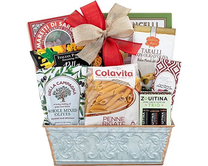 The Taste of Italy Italian Gift by Wine Country Gift Baskets Full of Italian Gourmet Ingredients Ready to Make an Italian Feast - 028945015323