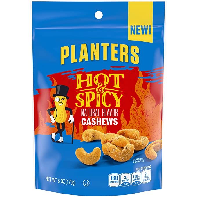 Hot & Spicy Cashews, Hot & Spicy - 029000025974