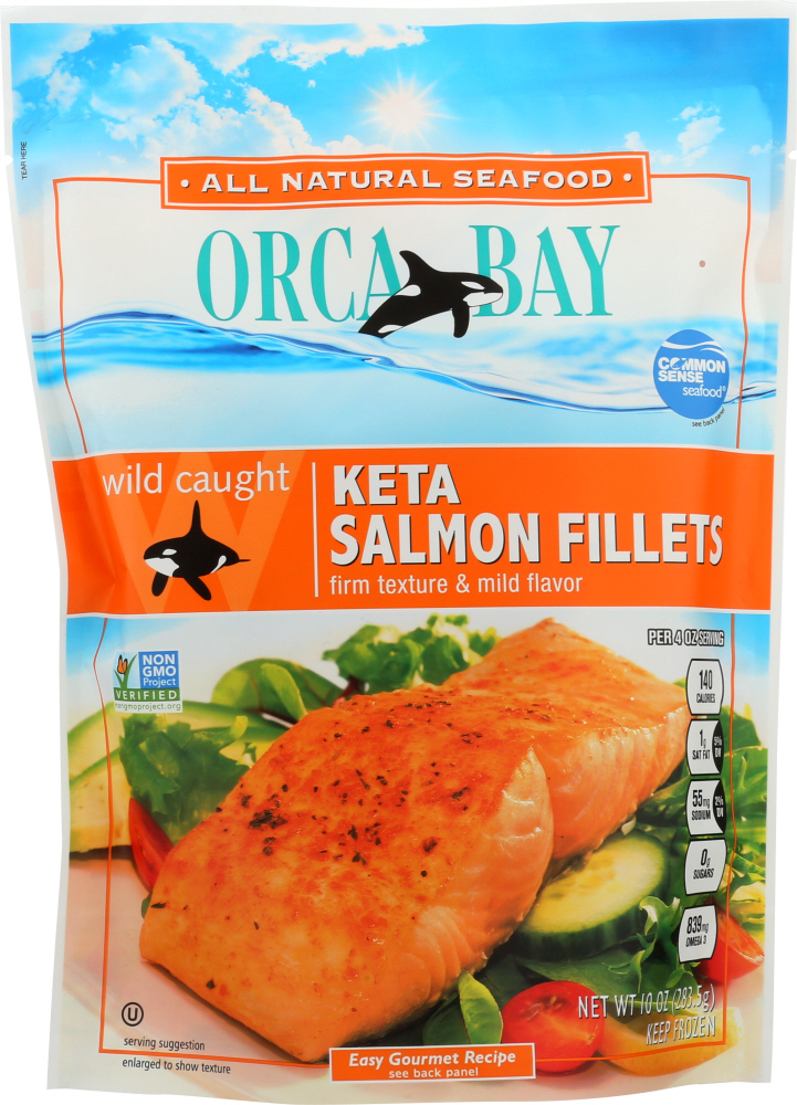 ORCA BAY: Keta Salmon Fillets, 10 oz - 0029714170601