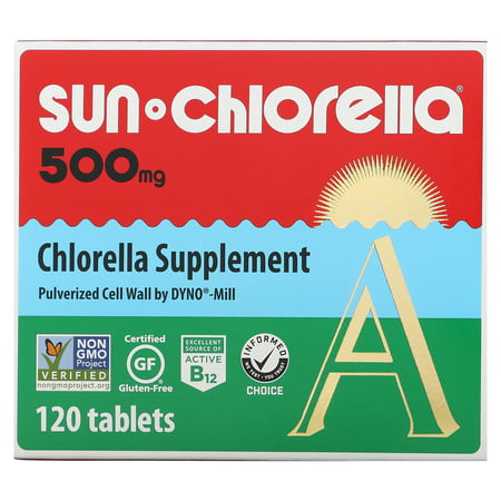 Chlorella 500 mg 120 Tablets Sun Chlorella - 029918015111