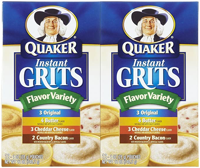 Quaker Flavor Variety Instant Grits, 2 Pack - 030000044308