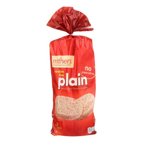 MOTHER’S: Plain Whole Grain Brown Rice Cakes, 4.5 oz - 0030000168028