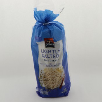 Quaker Rice Cakes Lightly Salted 4.47 Ounce Plastic Bag - 0030000169018