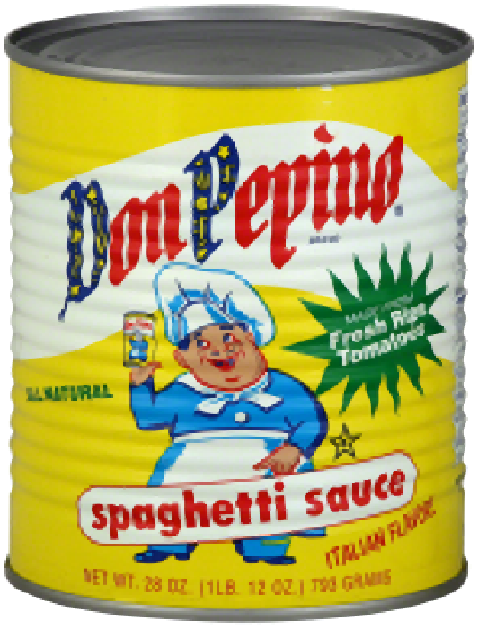 DON PEPINO: Spaghetti Sauce, 28 oz - 0030271025105