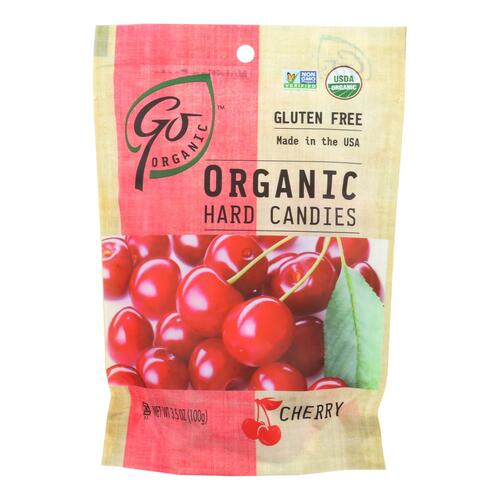 Go Organic Hard Candy - Cherry - 3.5 Oz - Case Of 6 - 030568115229