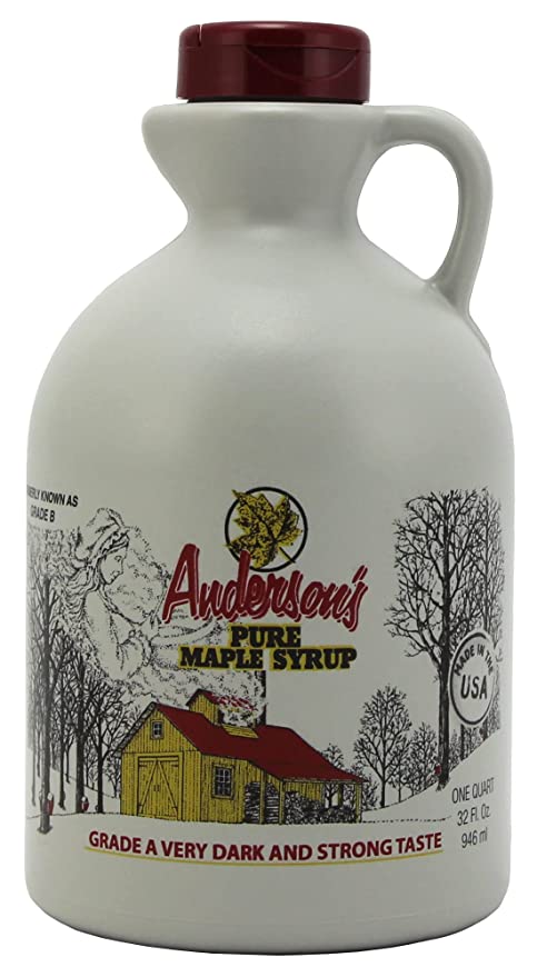  Anderson's Maple Syrup, Inc. Very Dark in 32 oz. plastic Jug brown  - 030576150359