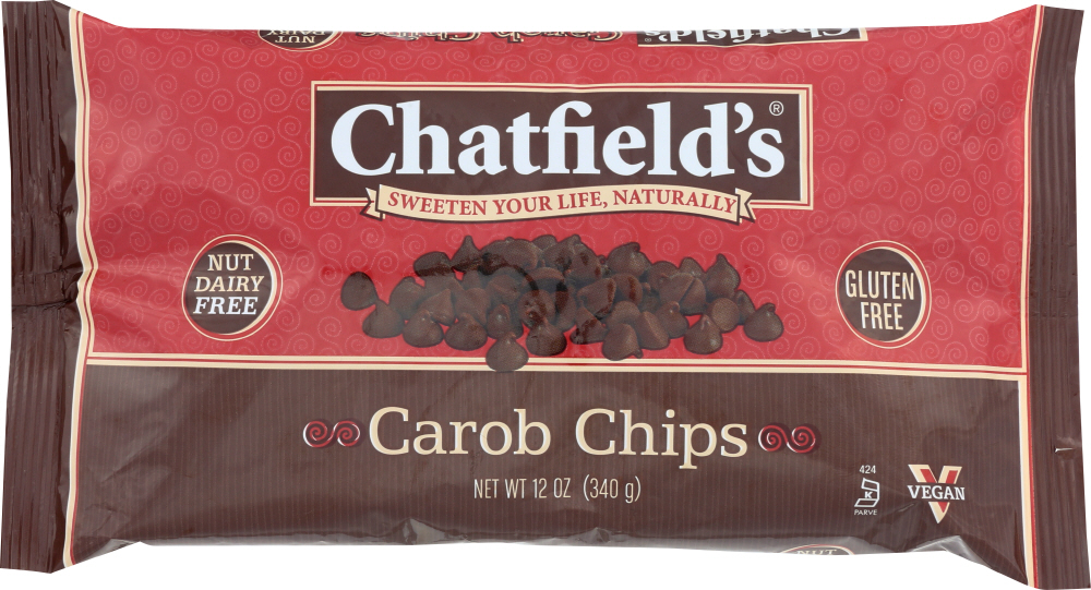 CHATFIELDS: Gluten Free Carob Chips, 12 oz - 0030684189944