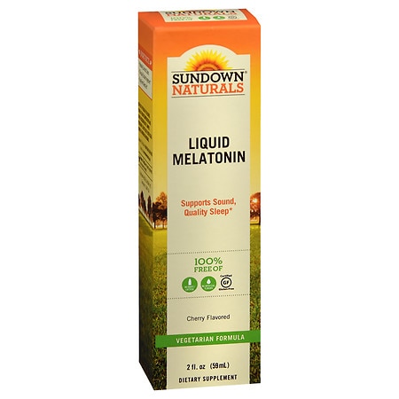 Sundown Sublingual Melatonin Liquid Cherry Flavor, 2 Ounces (B004DGL3BC) - 030768168360