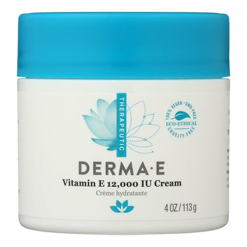 DERMA E: Vitamin E 12000 IU Cream, 4 oz - 0030985004458