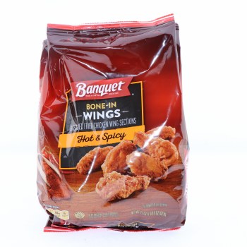 Banquet Hot And Spicy Wings, 22 Oz - 00031000114787