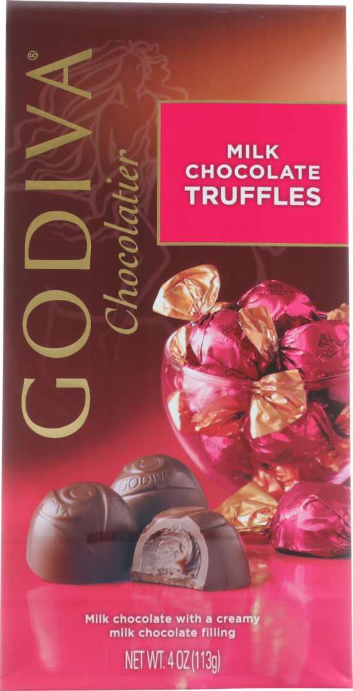 GODIVA: Chocolate Gem Truffle Milk, 4 oz - 0031290035168