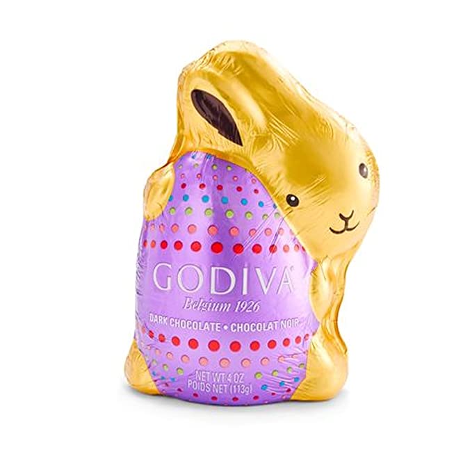  Godiva Chocolatier Dark Chocolate Bunny, Foil Wrapped, 4 oz.  - 031290116942