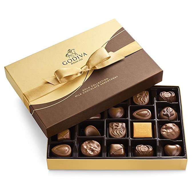 Godiva Chocolatier Gift Box, Milk Chocolate, Milk-Chocolate 22 pc. - 031290139422