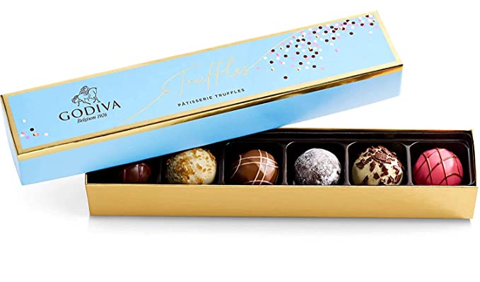  Godiva Chocolatier Patisserie Dessert Truffle Flight Assorted Chocolate Gift Box, 6 pc.  - 031290142316