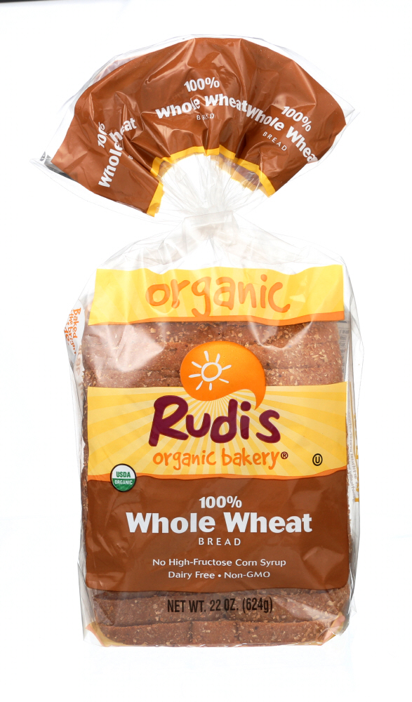 RUDI’S: Organic Bakery Organic 100% Whole Wheat Bread, 22 oz - 0031493021609