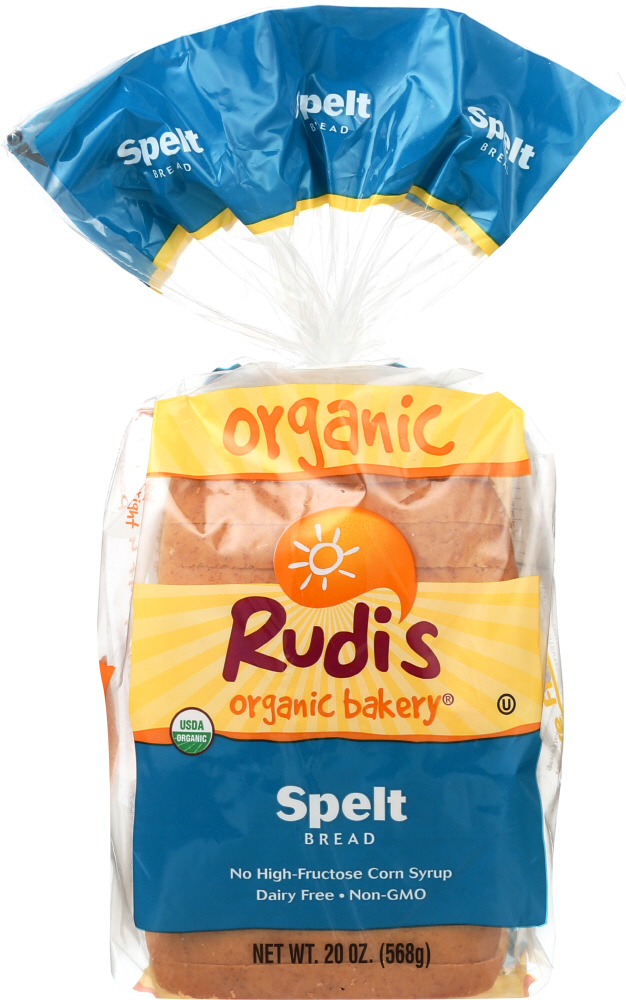 RUDIS: Organic Bakery Organic Spelt Bread, 20 oz - 0031493031592