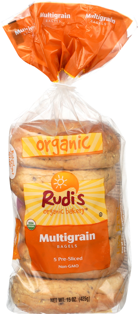 RUDIS: Multigrain Bagels, 15 oz - 0031493082143