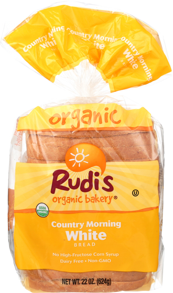 RUDIS: Organic Bakery Organic Country Morning White Bread, 22 oz - 0031493543712