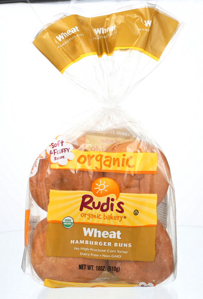 RUDIS: Organic Bakery Organic Wheat Hamburger Buns, 18 oz - 0031493776370