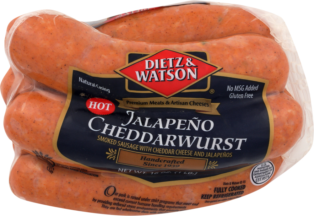 Smoked Sausage With Cheddar Cheese And Jalapenos. - 031506225123