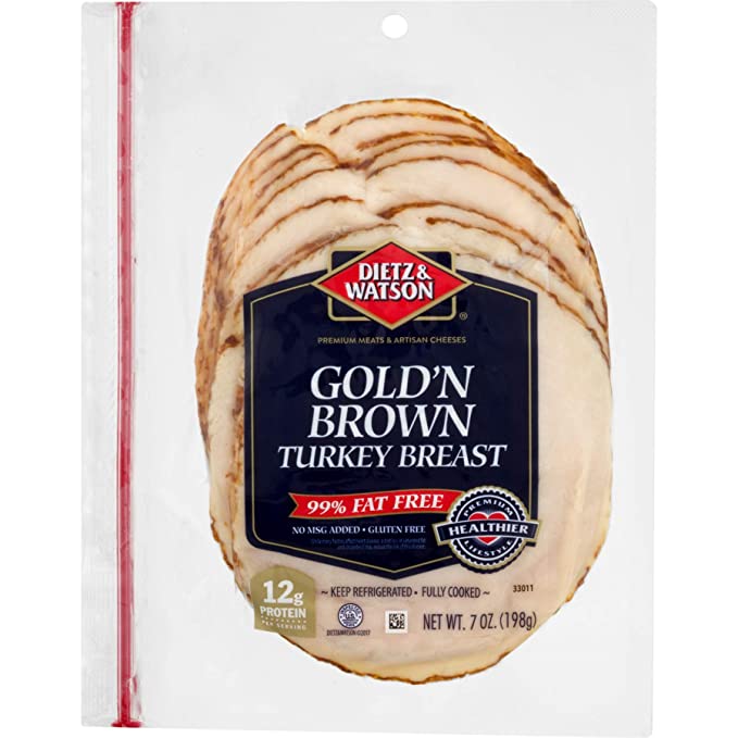 Dietz & Watson Pre-Sliced Oven Browned Turkey Breast, 7 oz - 031506330094