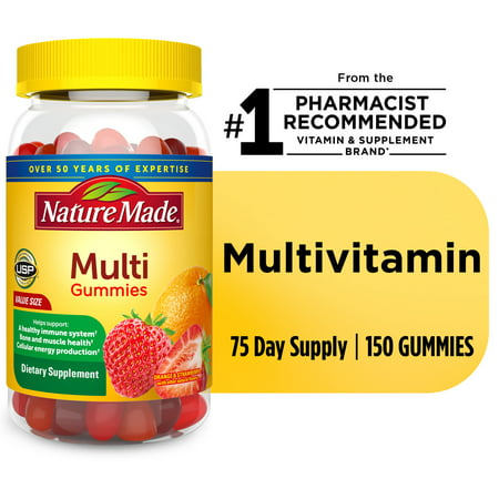 Nature Made Multivitamin Gummies Gummy Vitamins for Nutritional Support 150 Count - 031604041724