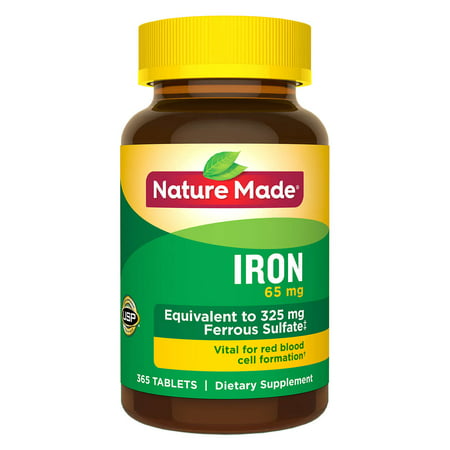 Nature Made Iron 65 mg | 365 Tablets | Dietary Supplement - 031604042523