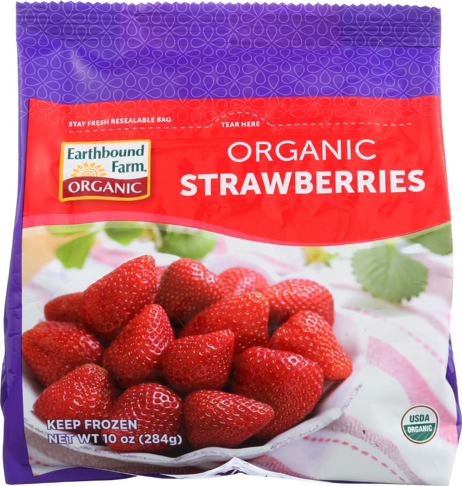 EARTHBOUND FARM: Organic Frozen Strawberries, 10 oz - 0032601025038