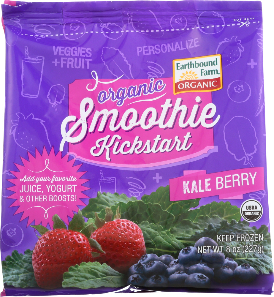 EARTHBOUND FARM: Organic Kale Berry Smoothie Kickstart, 8 oz - 0032601025700
