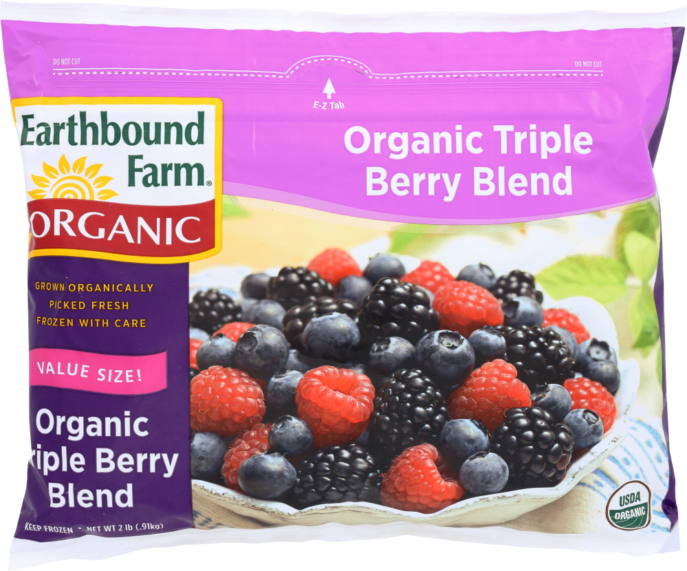 EARTHBOUND FARM ORGANIC: Triple Berry Blend, 2 lb - 0032601026097