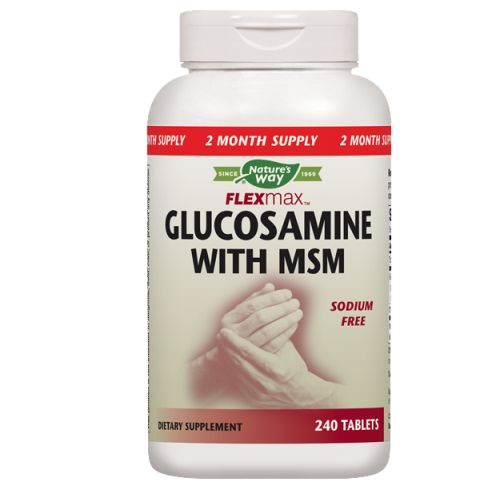 Nature's Way Flexmax Glucosamine with MSM Sodium Free, 240 Tablets (B000QUIXEO) - 033674145616