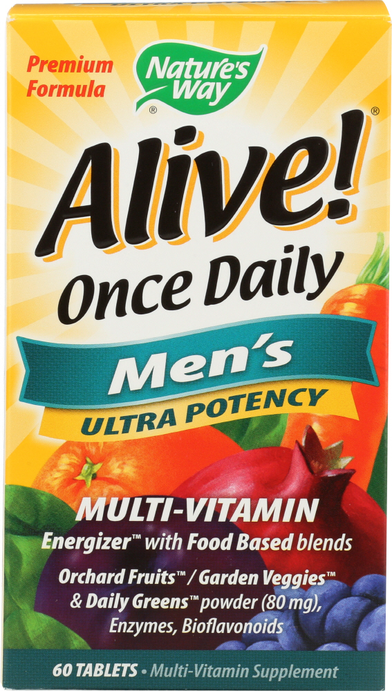 NATURE’S WAY: Alive Once Daily Men’s Multi-Vitamin, 60 tablets - 0033674156858